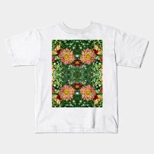 Fall Flower Pattern Kids T-Shirt